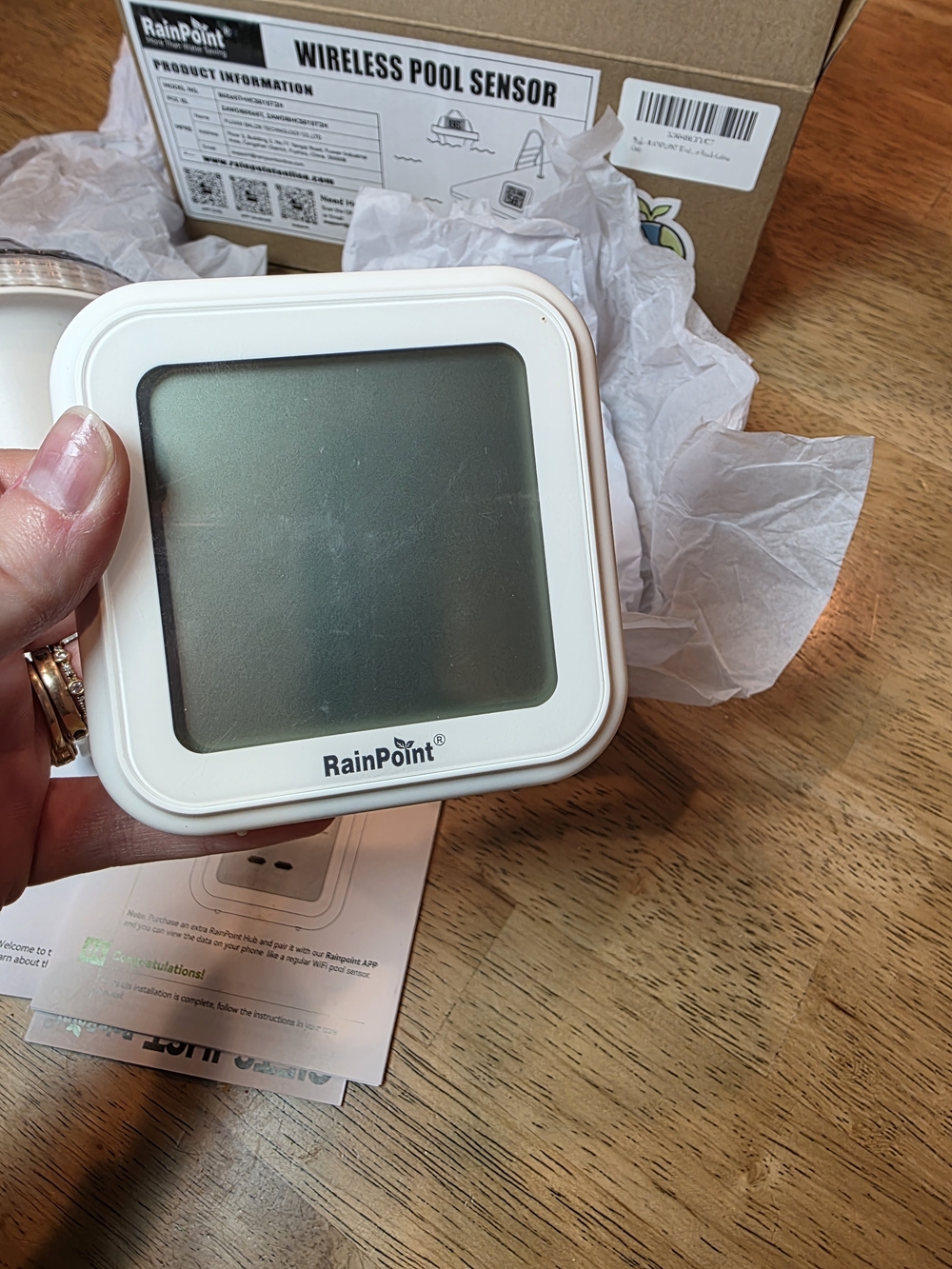 Wireless Pool Sensor & Thermometer - White - Picture 2 of 6